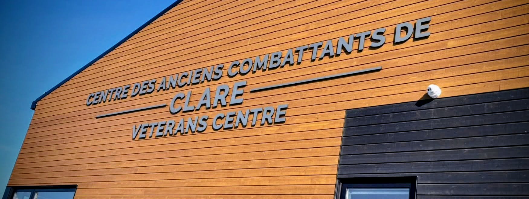 A picture of the exterior of the CVC with the title of the building installed.